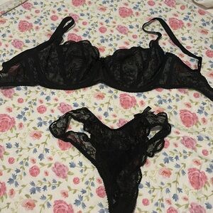 Agent Provocateur balcony bra and thong set.